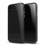 Wholesale iPhone X (Ten) Fully Protective Magnetic Absorption Technology Case With Free Tempered Glass (Black)
